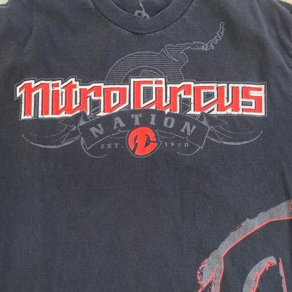 Vintage Y2K Nitro Circus T-shirt Size L - Picture 2 of 4